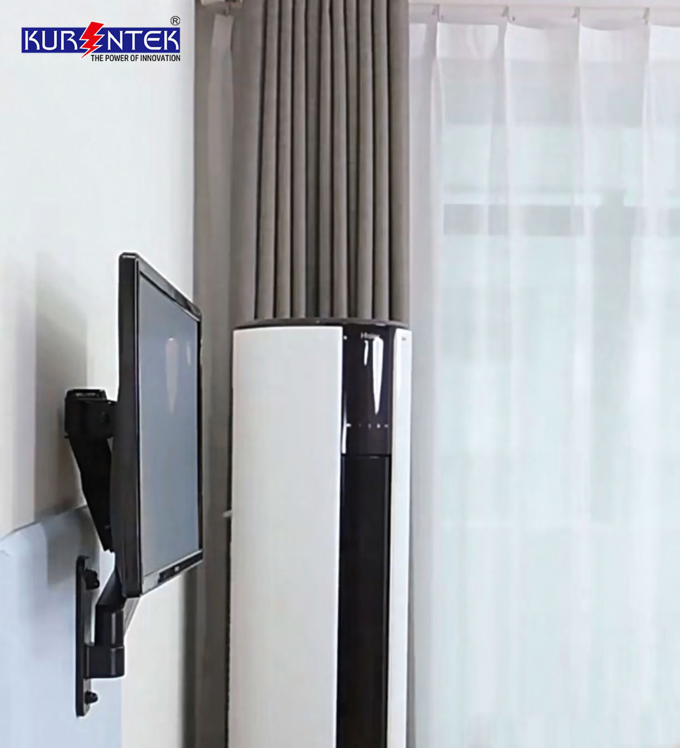 Kurentek KTK1075 (K48) Monitor Mount | Adjustable Arm for 13"–32" Screens | 10kg Load Capacity - Image 3